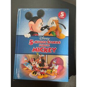 Disney 5-Minute Stories Starring Mickey Hardcover Childrens Book